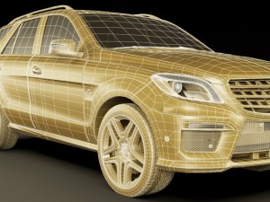 mercedes ml63 amg 3D Modell