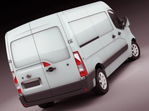 nissan nv400 van 2011 3Dモデル