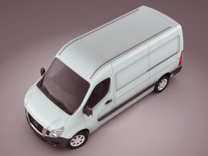 nissan nv400 van 2011 3Dモデル