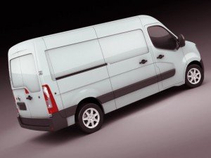 nissan nv400 van 2011 3Dモデル