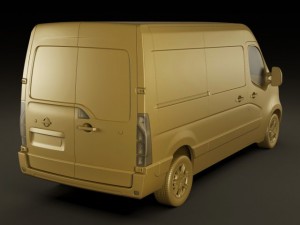 nissan nv400 van 2011 3Dモデル