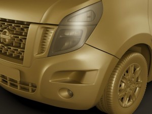 nissan nv400 van 2011 3Dモデル