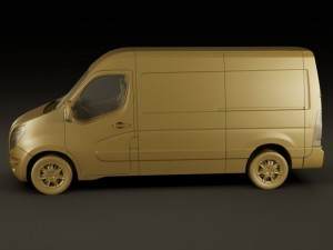 nissan nv400 van 2011 3Dモデル