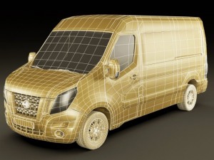 nissan nv400 van 2011 3Dモデル