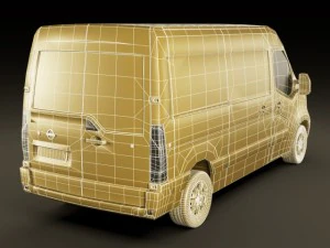 nissan nv400 van 2011 3D Model