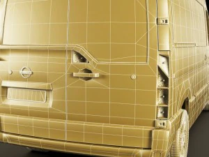 nissan nv400 van 2011 3D Model