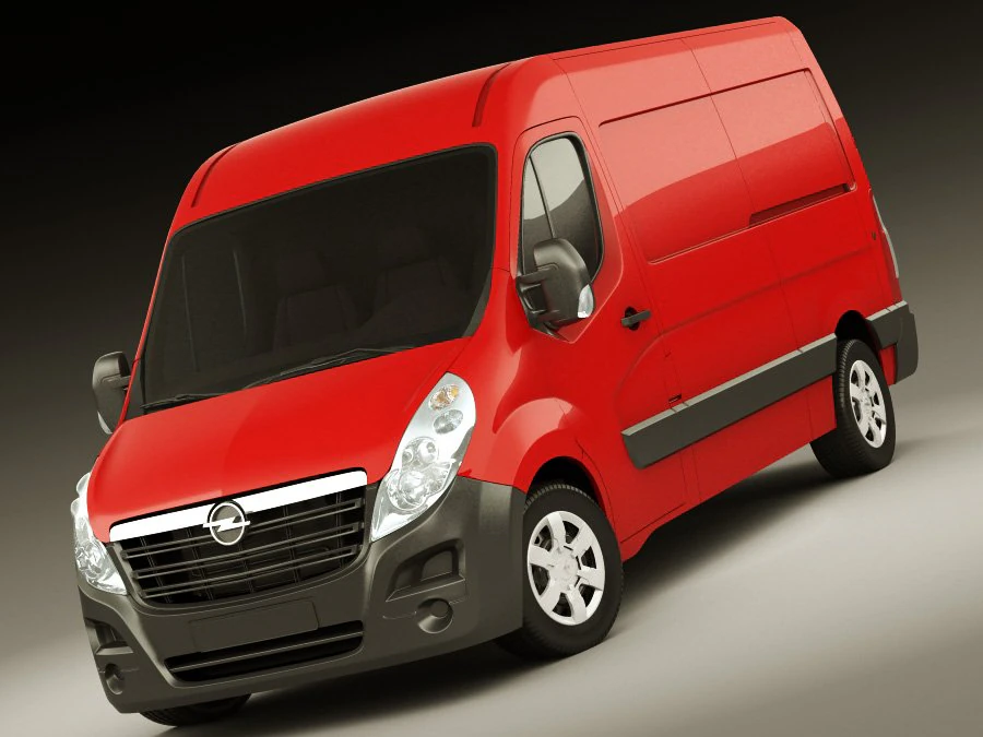 opel movano panel van 3D Model .c4d .max .obj .3ds .fbx .stl .blend 