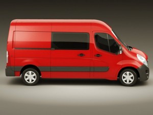 opel movano panel van Modelo 3D