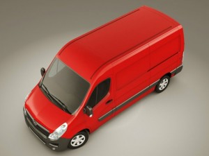 opel movano panel van Modelo 3D