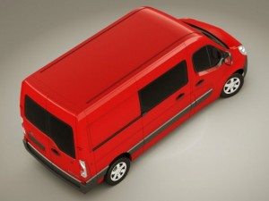 opel movano panel van Modelo 3D
