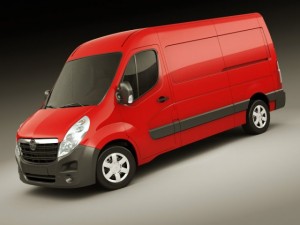opel movano panel van Modelo 3D