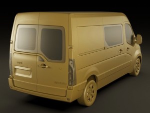opel movano panel van Modelo 3D