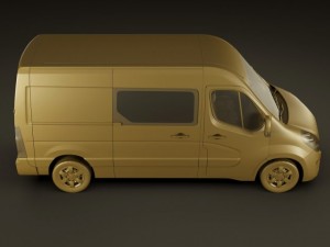 opel movano panel van Modelo 3D