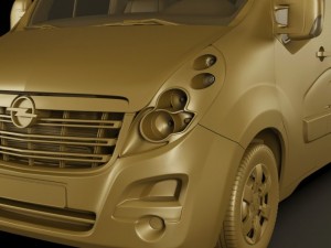 opel movano panel van Modelo 3D