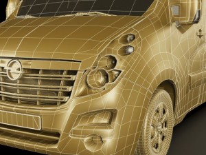 opel movano panel van Modelo 3D