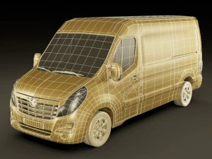 opel movano panel van 3D Model