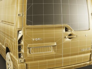 opel movano panel van Modelo 3D