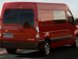 opel movano panel van Modelo 3D