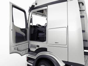 Mercedes eActros 600 with trailer 3D मॉडल