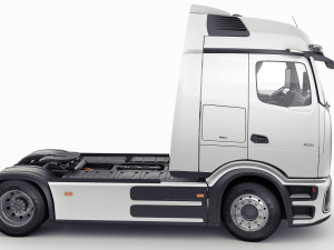 Mercedes eActros 600 with trailer 3D मॉडल