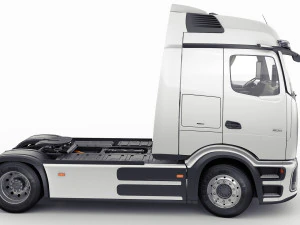 Mercedes eActros 600 with trailer 3D Model