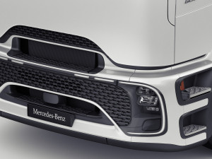 Mercedes eActros 600 with trailer 3D मॉडल