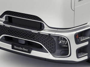 Mercedes eActros 600 with trailer 3D Model