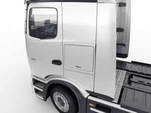 Mercedes eActros 600 with trailer 3D Model