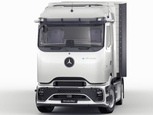 Mercedes eActros 600 with trailer 3D मॉडल