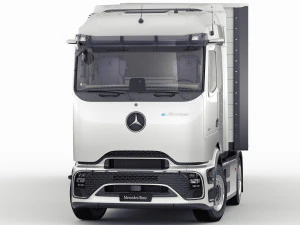 Mercedes eActros 600 with trailer 3D Model