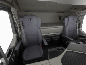 Mercedes eActros 600 with trailer 3D Model