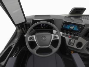 Mercedes eActros 600 with trailer 3D मॉडल
