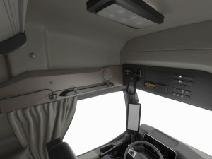 Mercedes eActros 600 with trailer 3D मॉडल