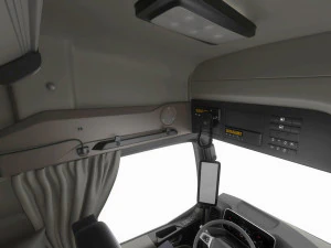 Mercedes eActros 600 with trailer 3D Model