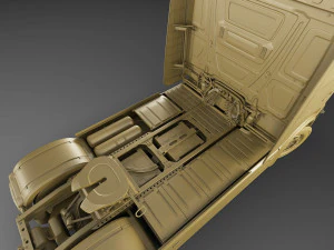 Mercedes eActros 600 with trailer 3D Model