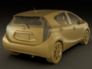 toyota prius c aqua hybrid 3D Model