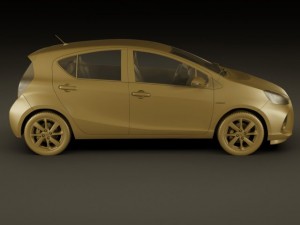toyota prius c aqua hybrid 3D Model