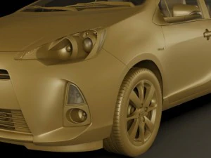 toyota prius c aqua hybrid 3D Model