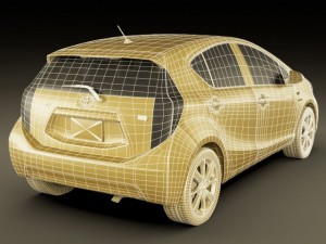 toyota prius c aqua hybrid 3D Model