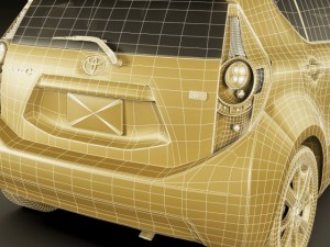 toyota prius c aqua hybrid 3D Model