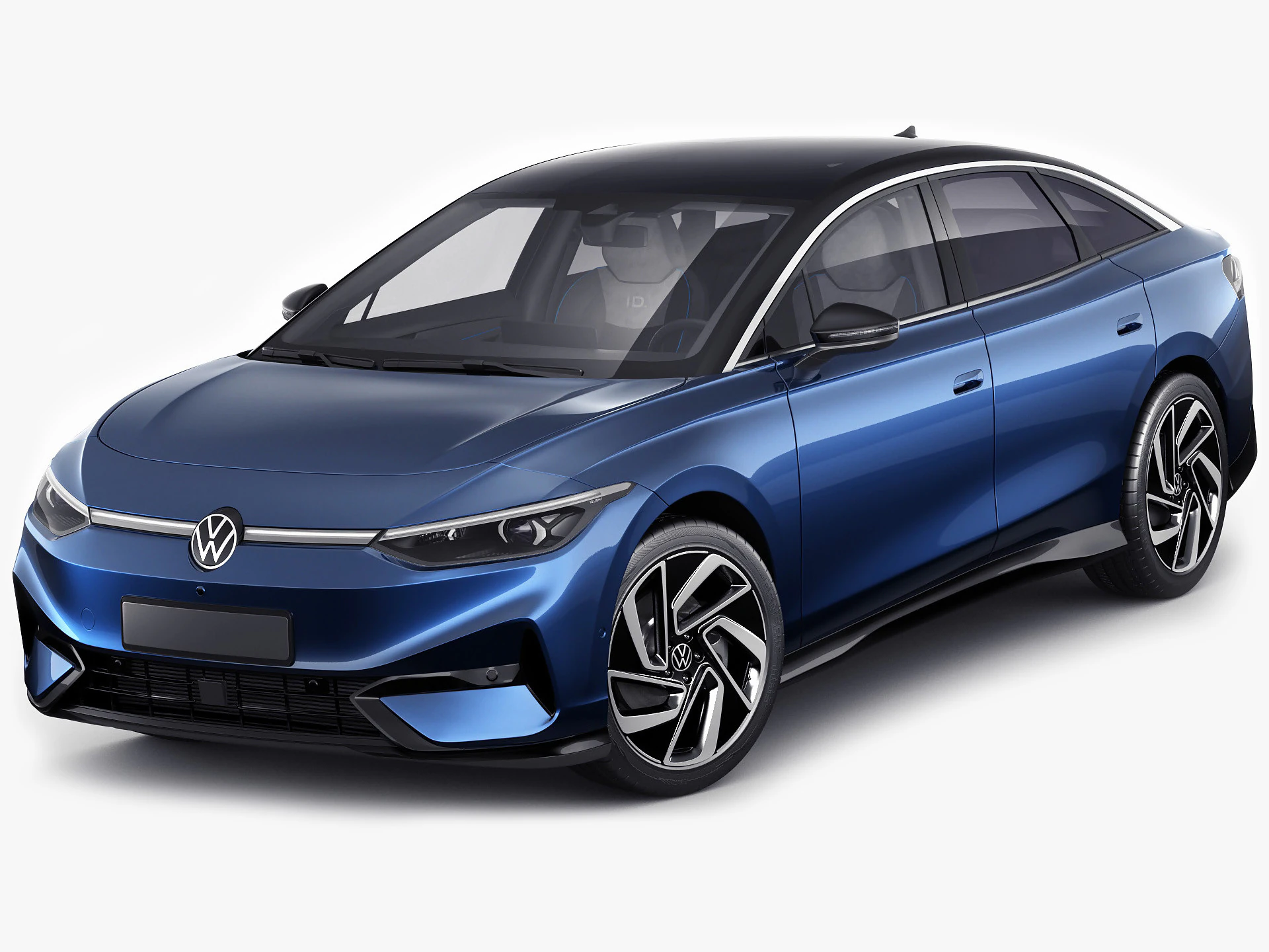 Volkswagen ID7 2024 3D Model .c4d .max .obj .3ds .fbx .stl .blend