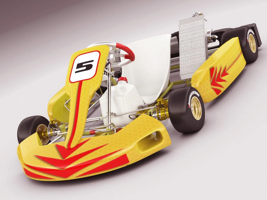 gokart 3D Model .c4d .max .obj .3ds .fbx .stl .blend 