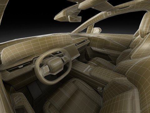 Lucid Gravity 2025 3D Модель