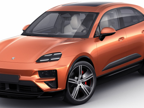 Porsche Macan Turbo 2025 3D Model