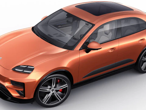 Porsche Macan Turbo 2025 3D Model