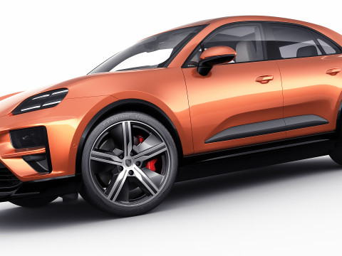 Porsche Macan Turbo 2025 3D Model