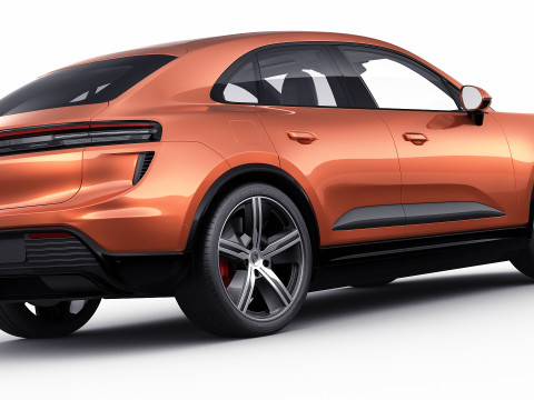 Porsche Macan Turbo 2025 3D Model