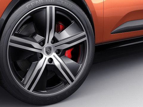 Porsche Macan Turbo 2025 3D Model