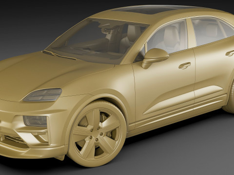 Porsche Macan Turbo 2025 3D Model