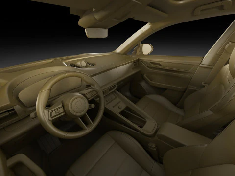 Porsche Macan Turbo 2025 3D Model